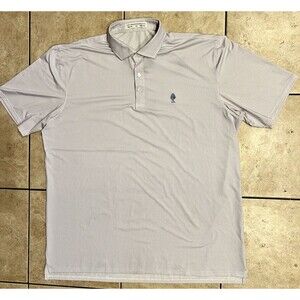 Holderness & Bourne Shirt Mens XXL The Demaret Golf Polo White Windsor Logo